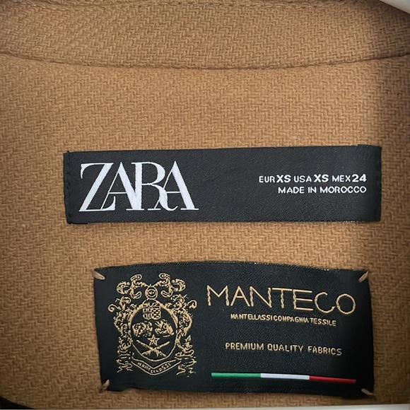 Camel colored Zara Coat - Picture 2 of 5